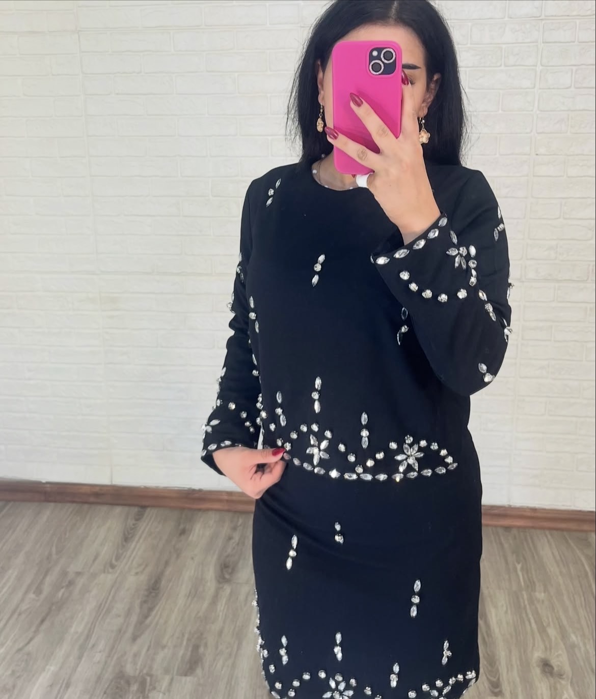 شومیز دامن سنگدوزی مشکی